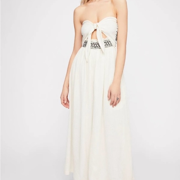 New sz S Carmen convertible one-piece smocked bandeau luxury jumpsuit - Picture 7 of 16